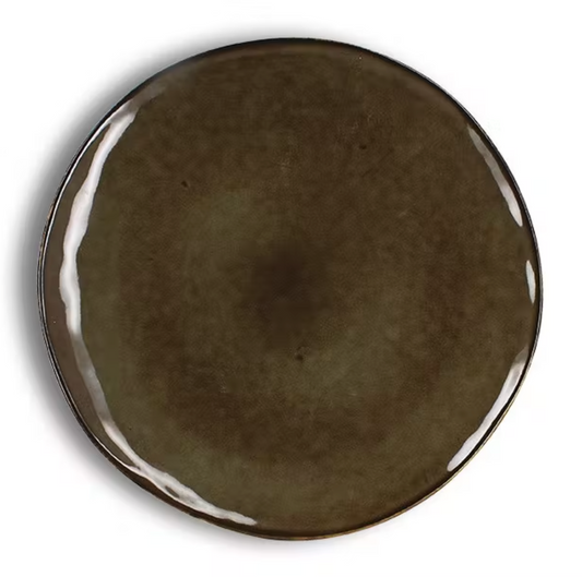 FLAT PLATE IN STONEWARE THEA